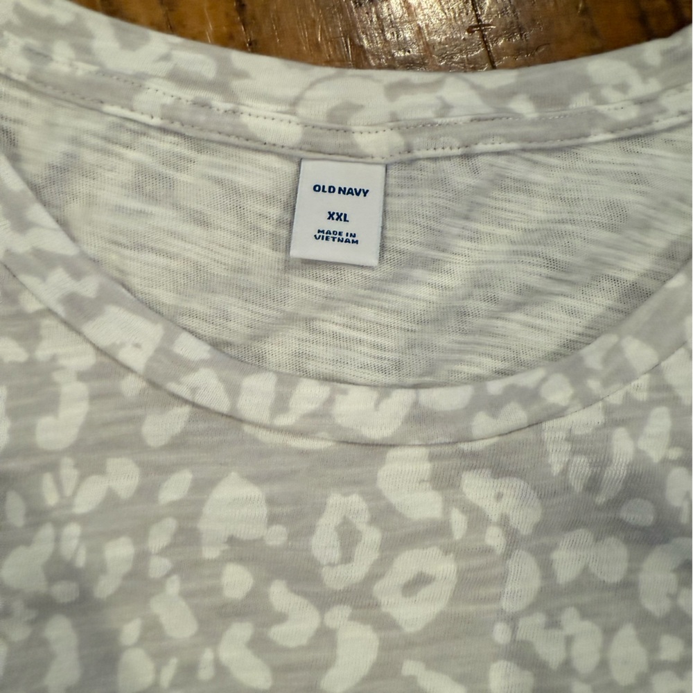Old Navy White & Gray Animal Print 100% cotton Midi Dress XXL - Picture 10 of 11